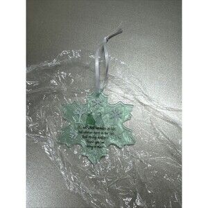 NEW Snowflake Shaped Sea Glass Friendship Decor Friendship Ornament Gift